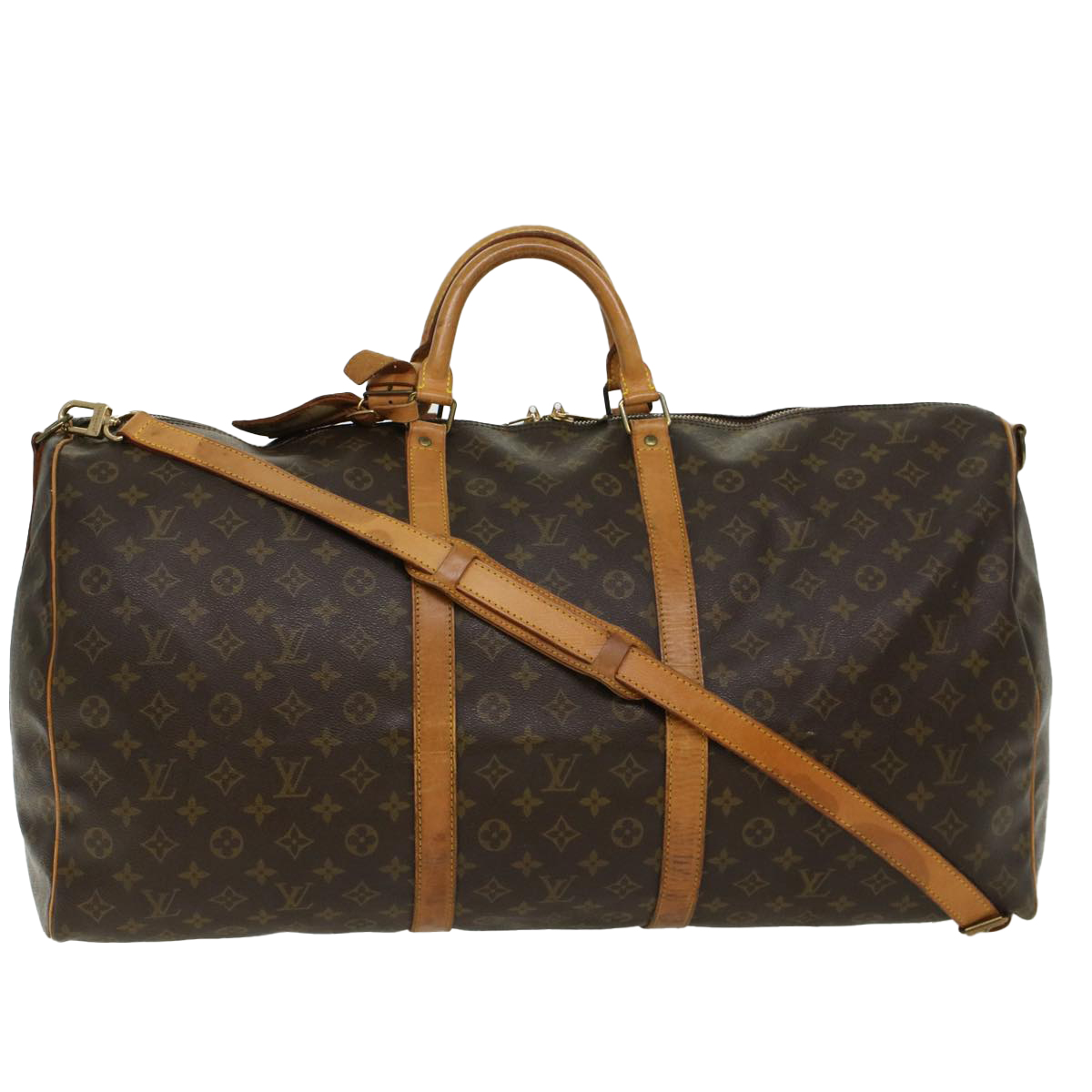 Louis Vuitton Monogram Keepall Bandouliere 60 Boston Bag M41412 Lv Auth 46470